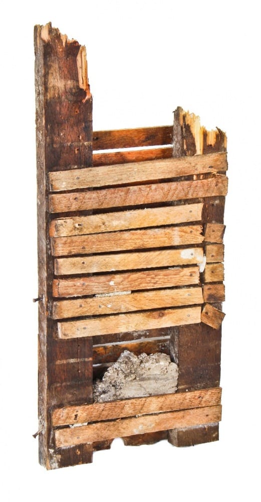 system containing lath, studs and plaster