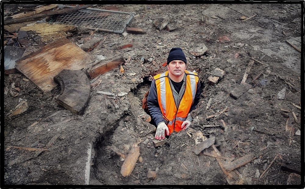 caught shortly before lowering myself into the privy.